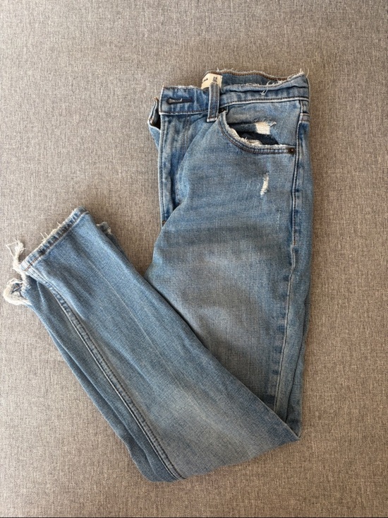 Abercrombie & Fitch Denim - Abercrombie & Fitch Light Blue Skinny Distressed Jeans